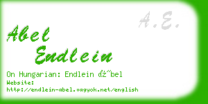 abel endlein business card